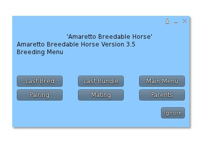 Breeding Menu