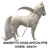 Amaretto OOAK Apocalypse Horse- Death