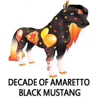 Decade of Amaretto Black Mustang