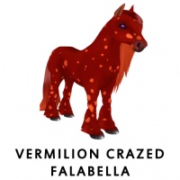 Vermilion Crazed Falabella