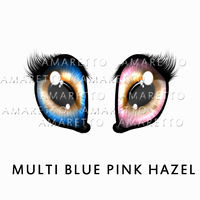 Multi Blue Pink Hazel