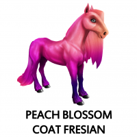 Peach Blossom Crazed Coat Friesian