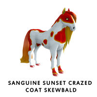 Sanguine Sunset Crazed Coat Skewbald