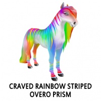 Craved Rainbow Striped Overo Prism