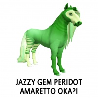 Jazzy Gem - Peridot Amaretto Okapi