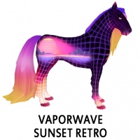 10th Anniversary OOAK Vaporwave - Sunset Retro