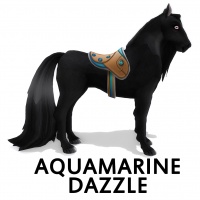 Saddle Aquamarine Dazzle