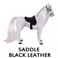 Saddle Black Leather