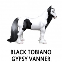 Black Tobiano Gypsy Vanner