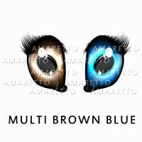 Multi Brown Blue