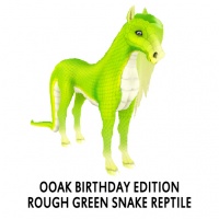 OOAK Birthday Edition - Rough Green Snake Reptile