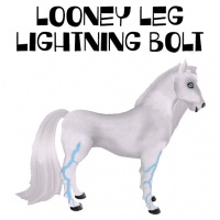 Looney Leg Lightning Bolt