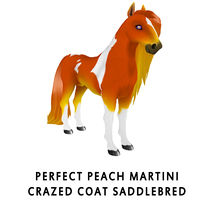 Perfect Peach Martini Crazed Coat Saddlebred