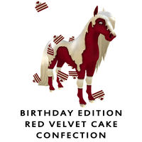 Birthday Edition Red Velvet Cake Confection