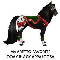 Amaretto Favorite OOAK Black Appaloosa