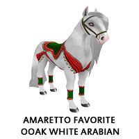 Amaretto Favorite OOAK White Arabian