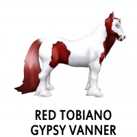 Red Tobiano Gypsy Vanner