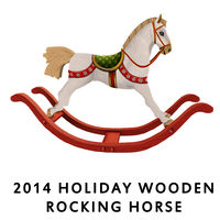 2014 Holiday Wooden Rocking Horse