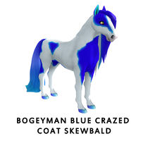 Bogeyman Blue Crazed Coat Skewbald