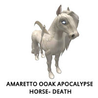 Amaretto OOAK Apocalypse Horse- Death