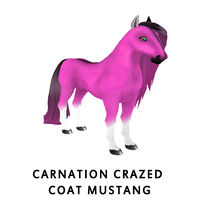 Carnation Crazed Coat Mustang