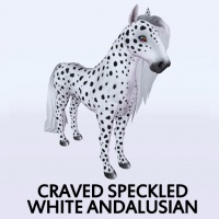 Craved Speckled White Andalusian