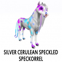 Pearl Silver Cerulean Speckled Speckorrel