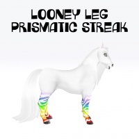 Looney Leg Prismatic Streak