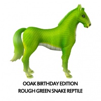 OOAK Birthday Edition - Rough Green Snake Reptile