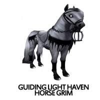 Guiding Light Haven Horse - Grim