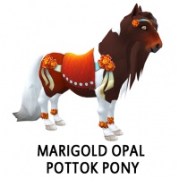 Marigold Opal Pottok Pony