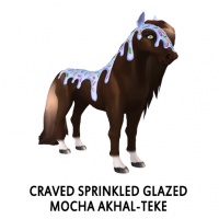 Craved Sprinkled Glazed Mocha Akhal-teke