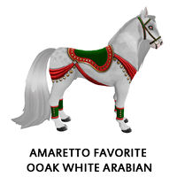 Amaretto Favorite OOAK White Arabian