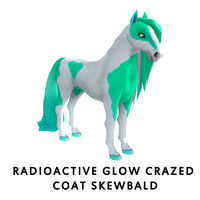 Radioactive Glow Crazed Coat Skewbald