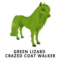 Green Lizard Crazed Coat Walker