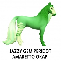 Jazzy Gem - Peridot Amaretto Okapi