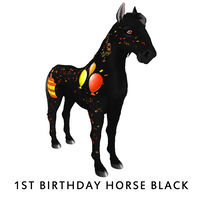 1st Birthday Horse Black – Limited Edition