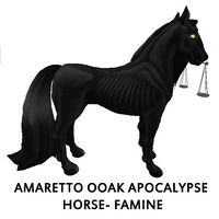 Amaretto OOAK Apocalypse Horse- Famine