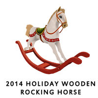 2014 Holiday Wooden Rocking Horse