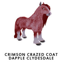 Crimson Crazed Coat Dapple Clydesdale