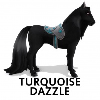 Saddle Turquoise Dazzle