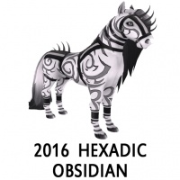 2016 OOAK Hexadic Obsidian