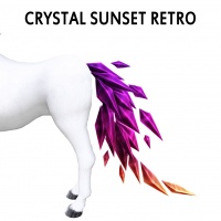 Crystal Sunset Retro Tail