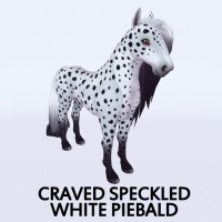 Craved Speckled White Piebald