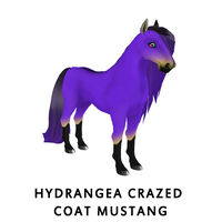 Hydrangea Crazed Coat Mustang